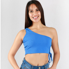 crop top un hombro 