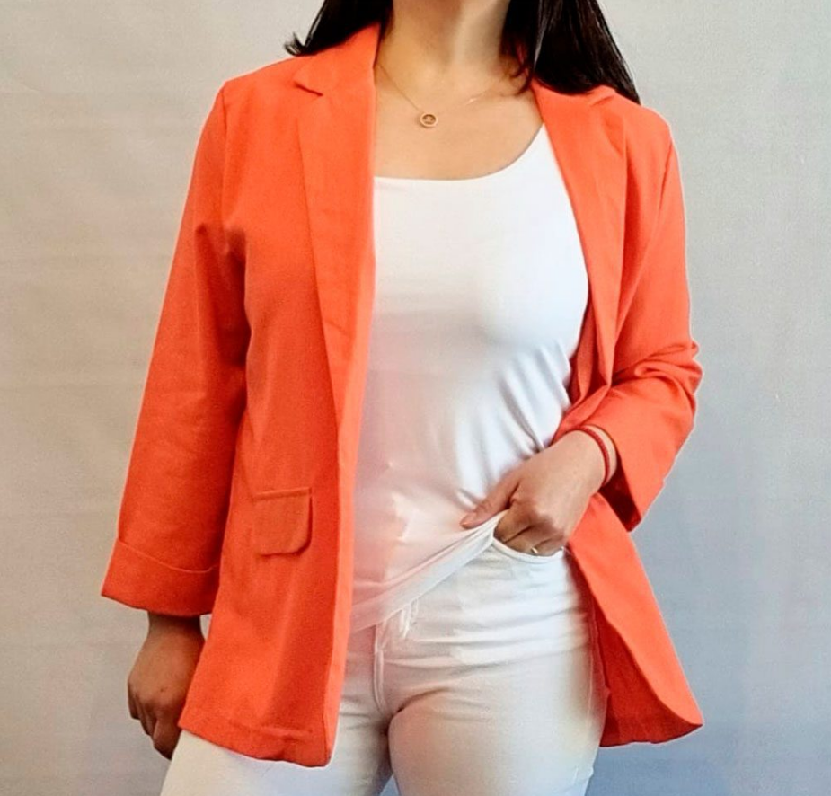 Blazer de lino delgado