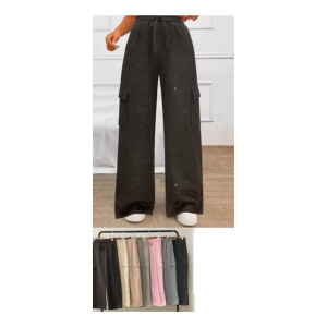 Pantalón con polar con brillo
